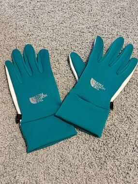 The North Face Teal Outdoor Tech Gloves